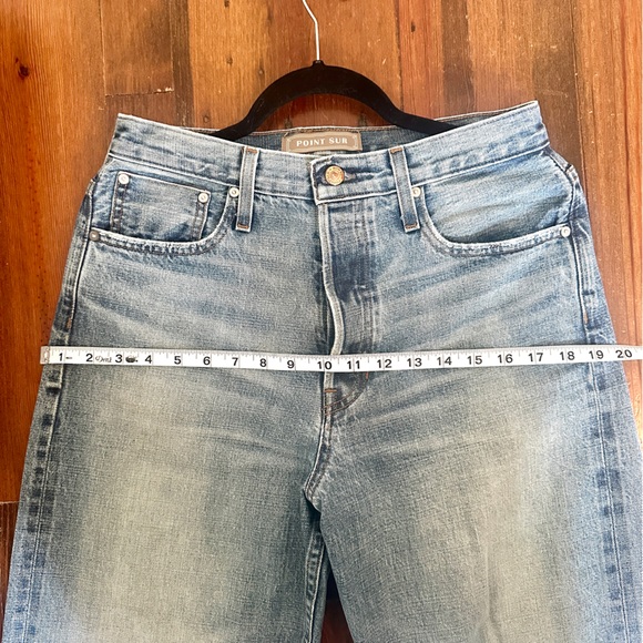 Point Sur 100% cotton denim straight cuffed jeans - size 27 - Picture 7 of 13